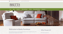 Desktop Screenshot of brettsfurniture.co.uk